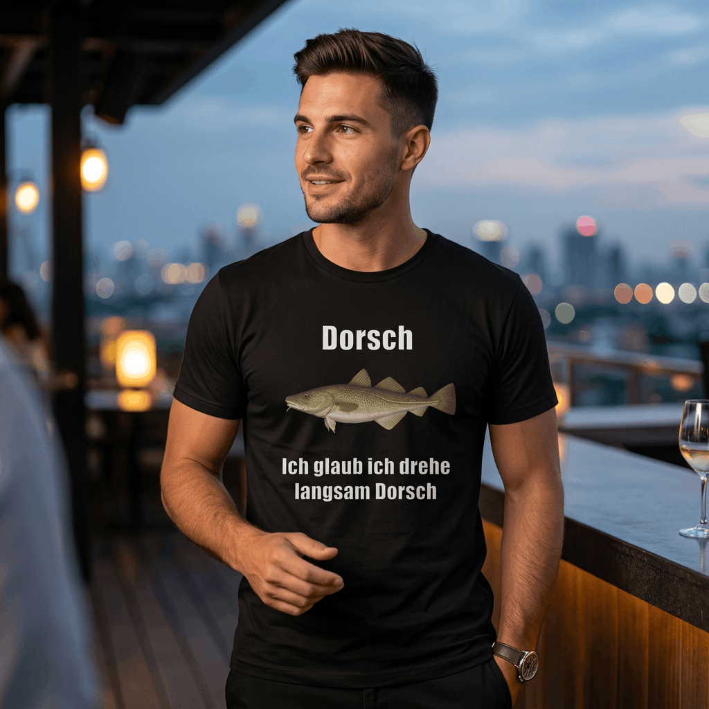 Dorsch – Lustiges Meme T-Shirt für Depressive