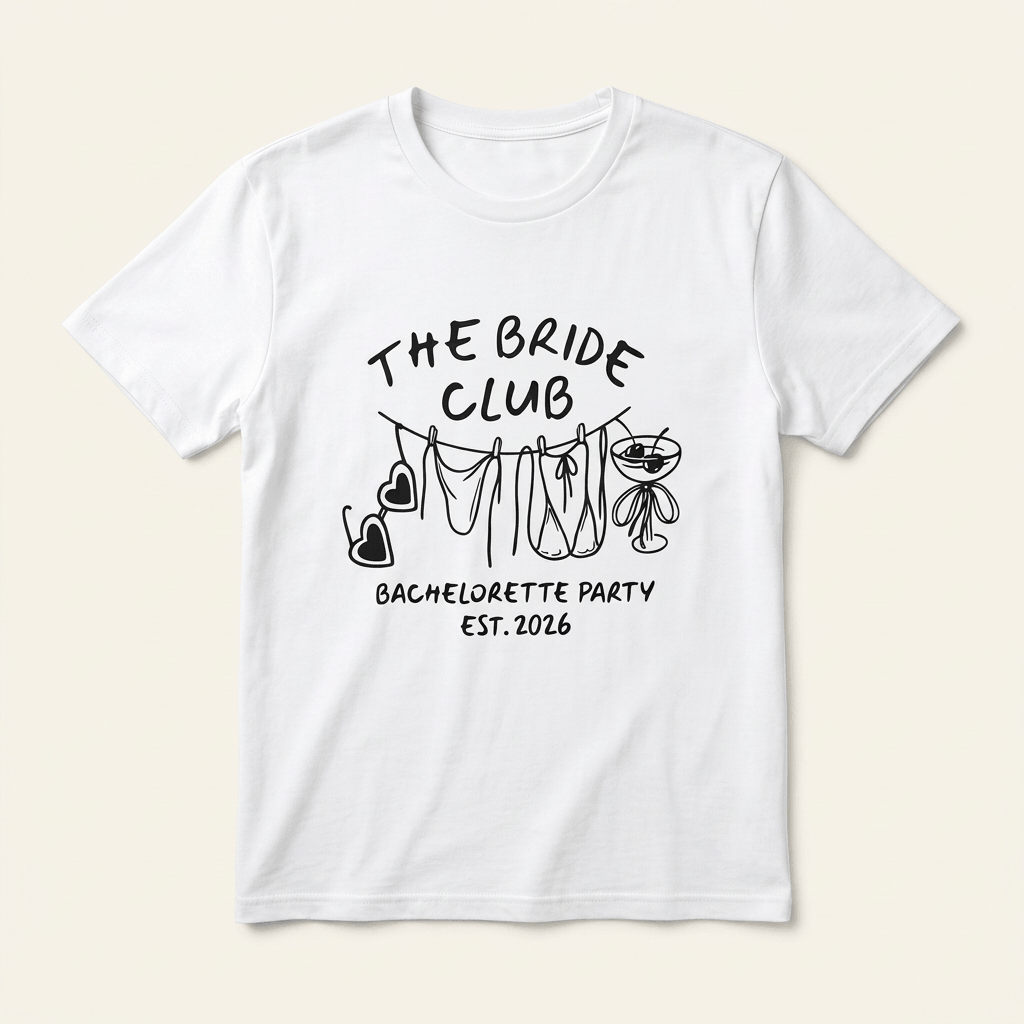 The Bride Club – JGA Shirt Damen für die Bachelorette Party