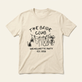 „The Bride Club“ JGA Shirt, Produktansicht – Bachelorette-Shirt für die Mädels-Crew