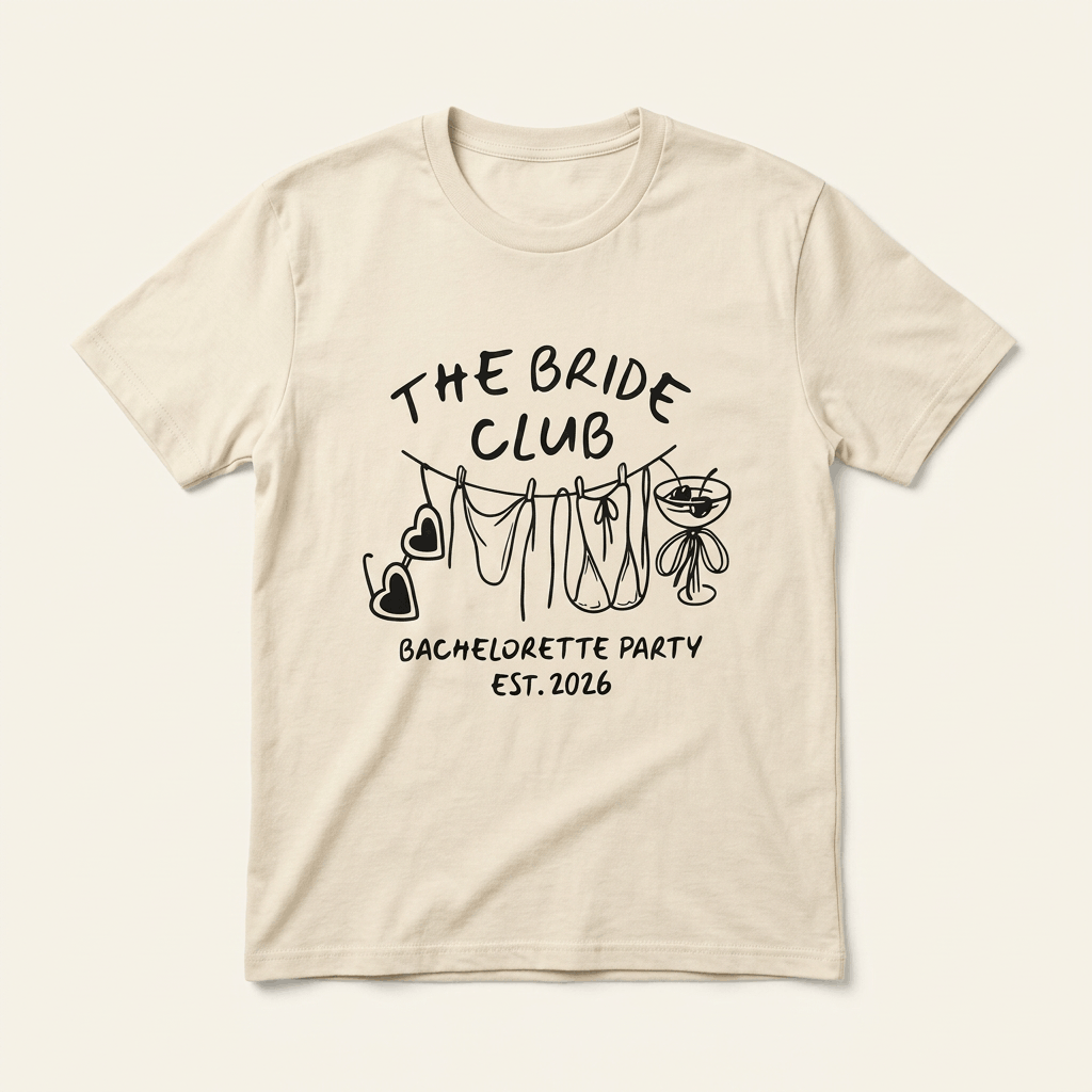 The Bride Club – JGA Shirt Damen für die Bachelorette Party