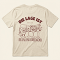 Die Lage ist besäufniserregend – Saufshirt mit Rückenprint