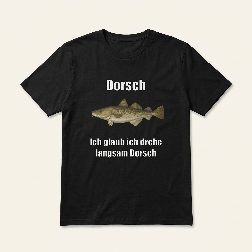 Dorsch – Lustiges Meme T-Shirt für Depressive