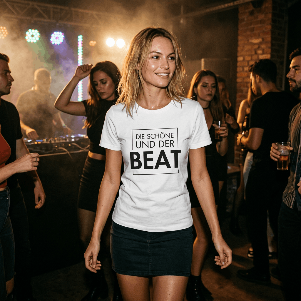 "Die Schöne und der Beat"- Festival & Rave Shirt