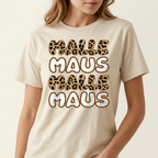 Malle Maus Shirt mit Leo-Schriftzug für Mallorca – Frontprint
