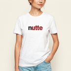 Unisex Nutte Meme Shirt von Krautlegenden am Model getragen