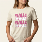 Pinkes Malle Maus Party T-Shirt – Frontprint