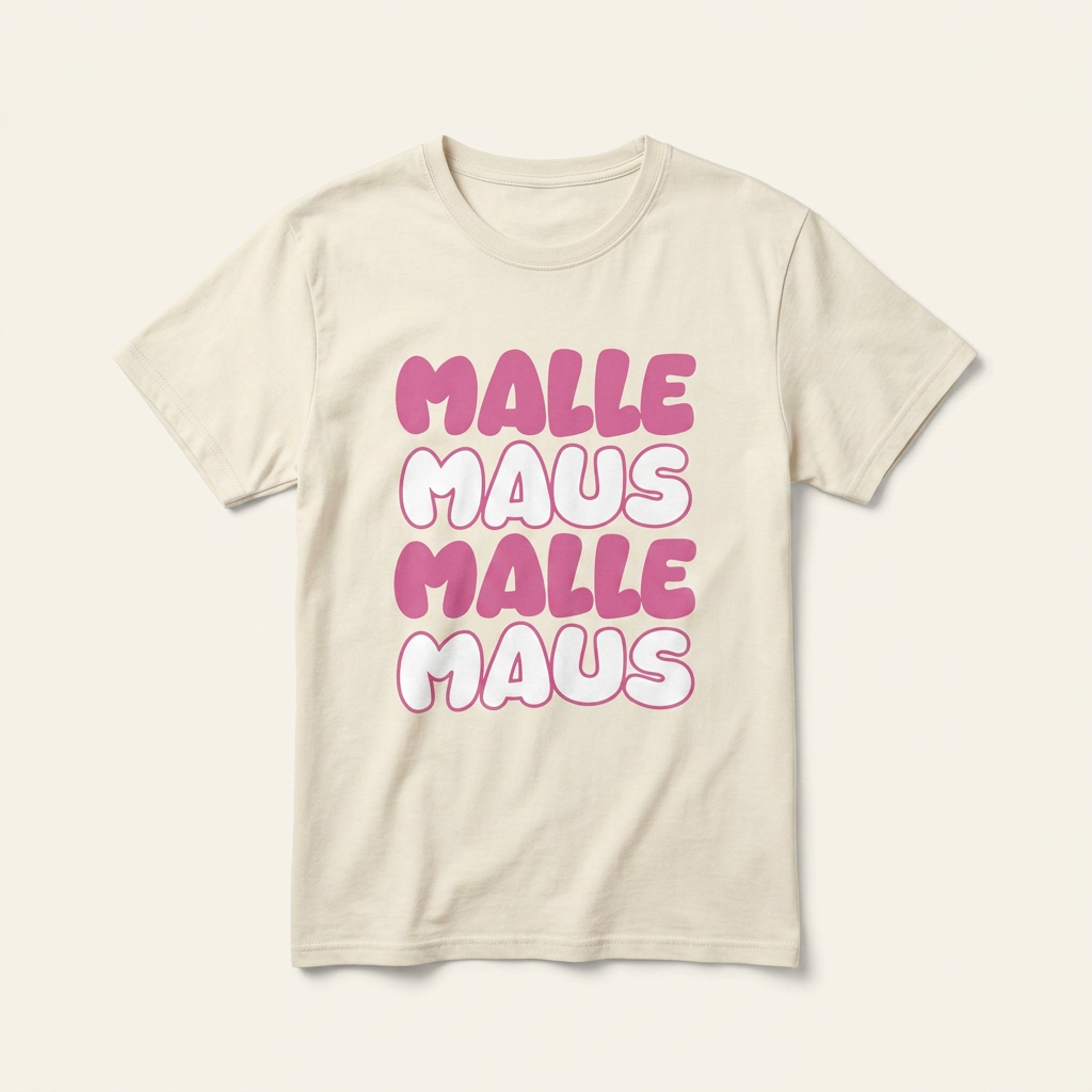Malle Maus Pink Ballermann Shirt – Frontprint