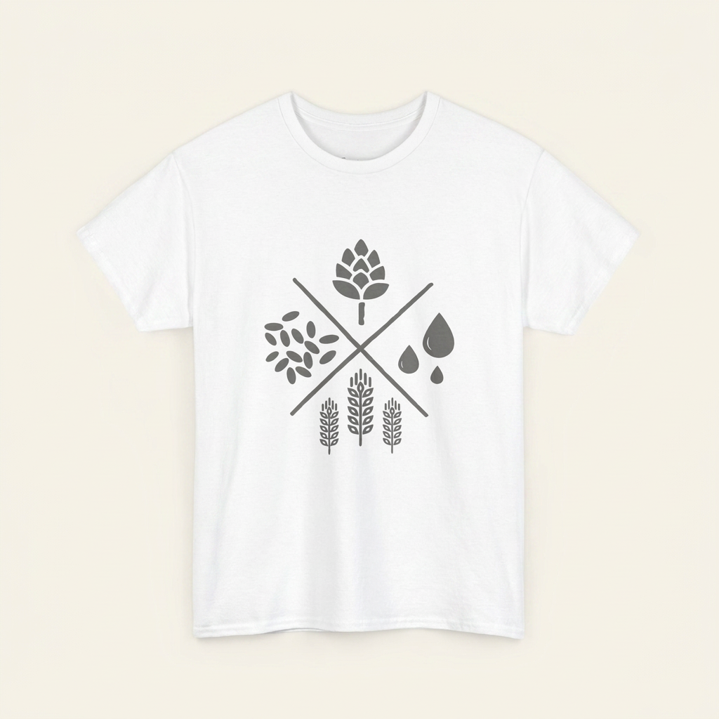 Die heilige Bierfaltigkeit Craft-Beer T-Shirt – Frontprint