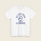 „All you need is House“ House T-Shirt, Detailansicht des marineblauen Frontprints