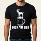 Bock auf Bier T-Shirt – Lustiges Bier Shirt mit Bock-Motiv